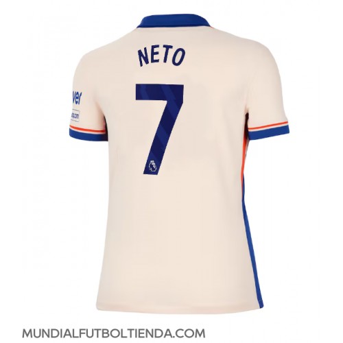 Camiseta Chelsea Pedro Neto #7 Segunda Equipación Replica 2024-25 para mujer mangas cortas